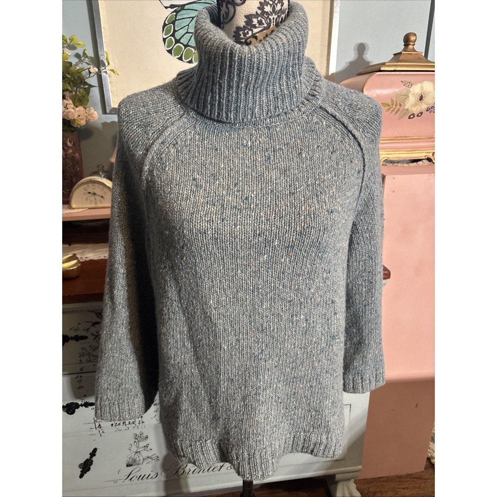 Leo And Sage Merino, Alpaca Wool Blend 3/4 Sleeve Sweater Sz Small.